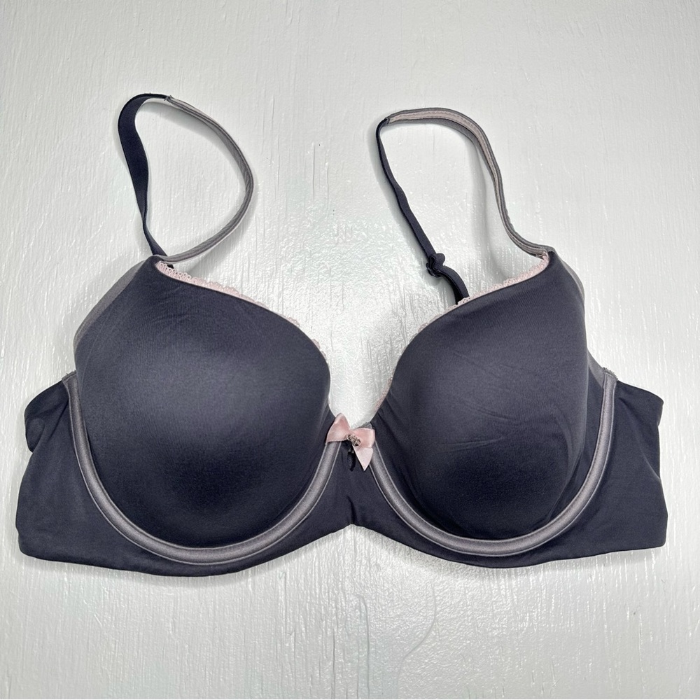 Victoria’s Secret Lined Demi Bra Size 34 D Dark‎ Purple Underwire